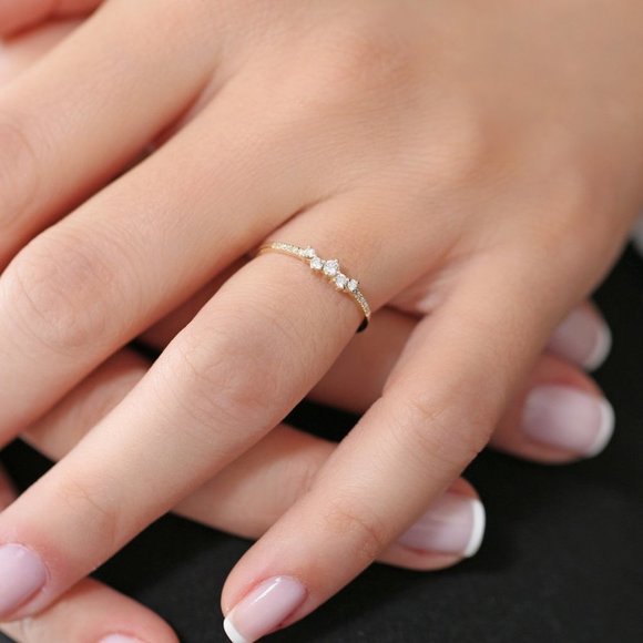 🍁 Minimalist Rose Gold Plated Eternal Ring for Women, VIP158 - Picture 3 of 3